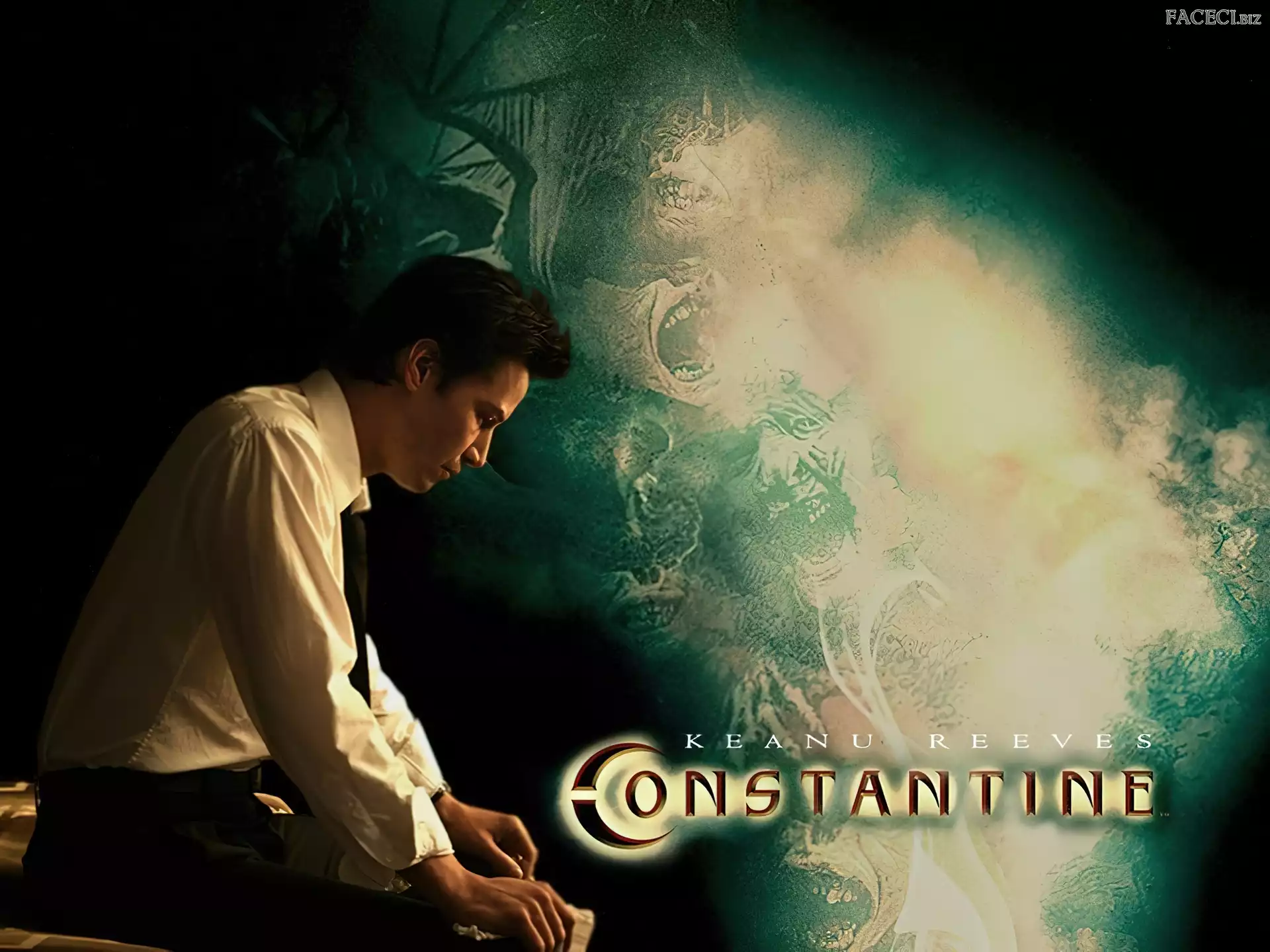 siedzi, Constantine, Keanu Reeves
